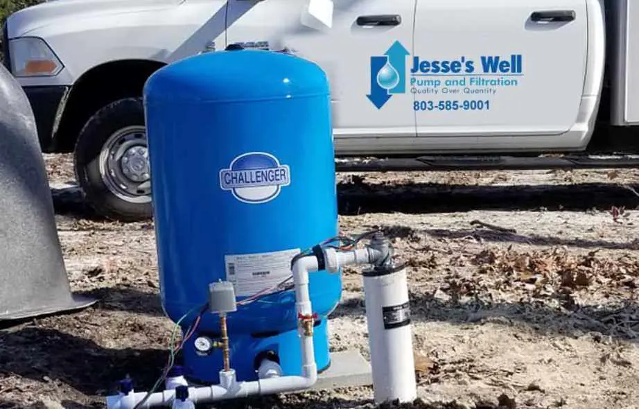 Residential Well Pump Repair Technician servicing residential well pump system in Columbia SC